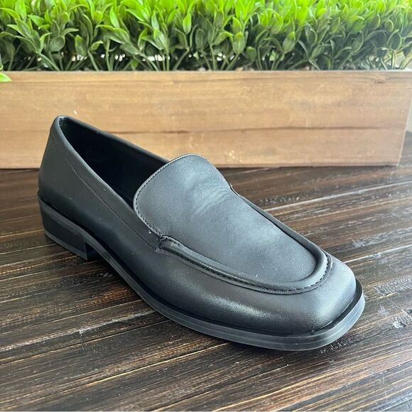 OPEN EDIT Blayke Loafer In Black Faux Leather Size 6.5 NEW - Picture 5 of 16